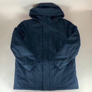 Kenneth Cole Navy Blue Full Zip Hooded Coat Heavy Jacket Mens Large